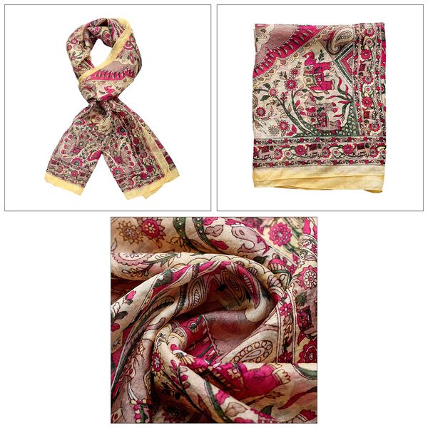 Seiden Schal, orange image number 6