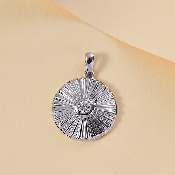 J Francis gefertigt mit SWAROVSKI Zirkonia Anh&auml;nger 925 Silber rhodiniert image number 1