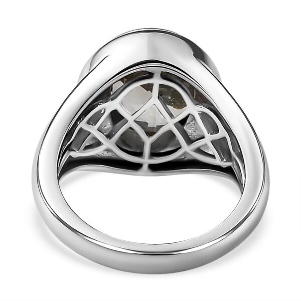 Prasiolith-Ring, reines Messing platiniert (Gr&ouml;&szlig;e 16.00) ca. 3,19 ct image number 6