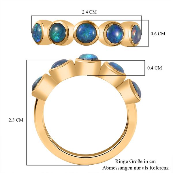 Boulder Opal Triplett Ring - 1,21 ct. image number 5