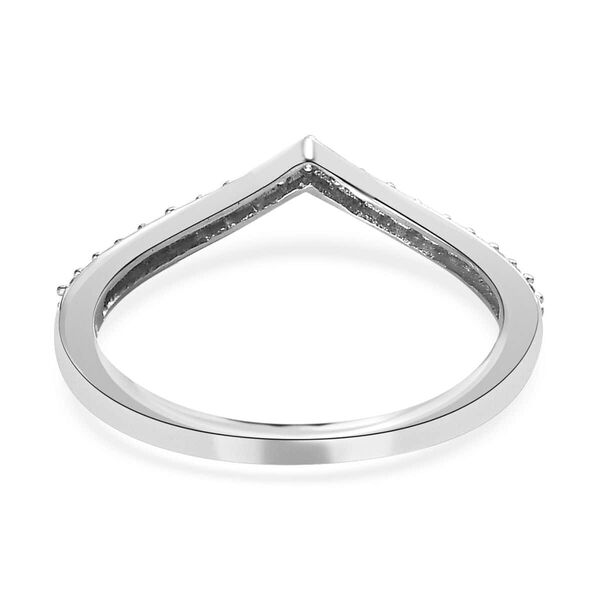 ILIANA SI-GH Diamant Herz Wishbone Ring in 750 Wei&szlig;gold - 0,20 ct. image number 4