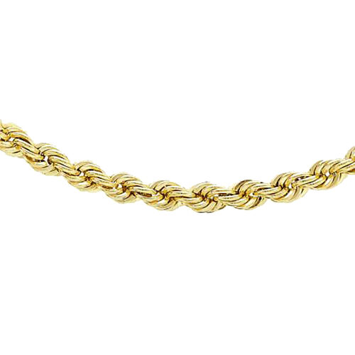 Italienische Kordelkette, ca. 50 cm, 375 Gelbgold ca. 4,40g image number 0