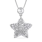 Weißer Kristall Halskette ca. 70 cm