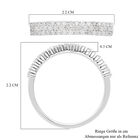 Diamant Ring 925 Silber platiniert (Größe 16.00) ca. 0,50 ct image number 5