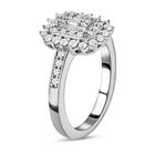 Diamant-Ring, 925 Silber platiniert  ca. 0,50 ct image number 4