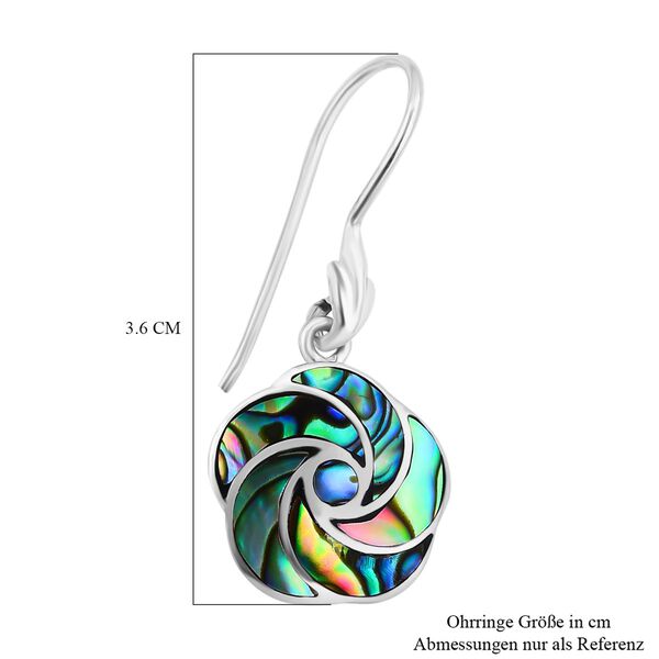 Royal Bali Kollektion- Abalone Muschel Rosen Ohrringe image number 5