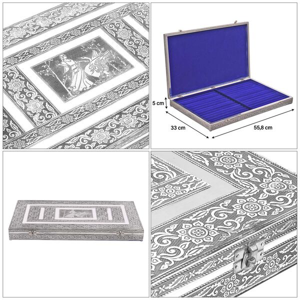 Handgefertigter Ringkoffer im Vintage Look, Schwan Motiv image number 5