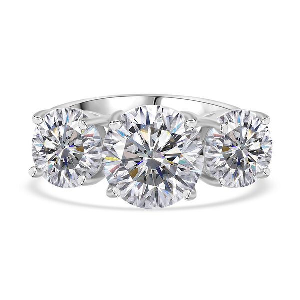 LUSTRO STELLA weißer Zirkonia Trilogie Ring image number 0