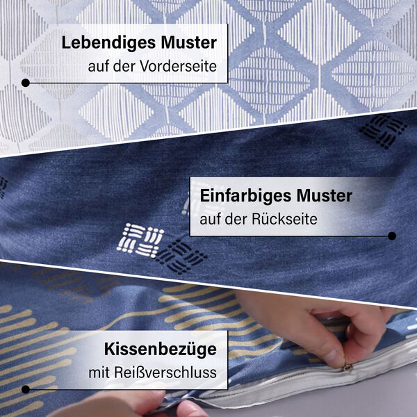 Bettwäsche-Set 6tlg., blau image number 4