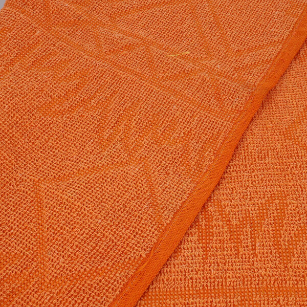2er-Set Badetuch mit Stickerei, 100% Frottee - Baumwolle, 70x140 cm, Orange image number 5