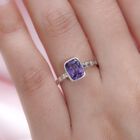 Amethyst farbener Zirkonia-Solitär-Ring in Silber, 2,43 ct. image number 2