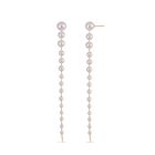 Wei&szlig;e Muschelkernperle Ohrringe 925 Silber vergoldet