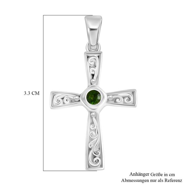 Royal Bali - Nat&uuml;rlicher Chromdiopsid Anh&auml;nger 925 Silber ca. 0.15 ct image number 5