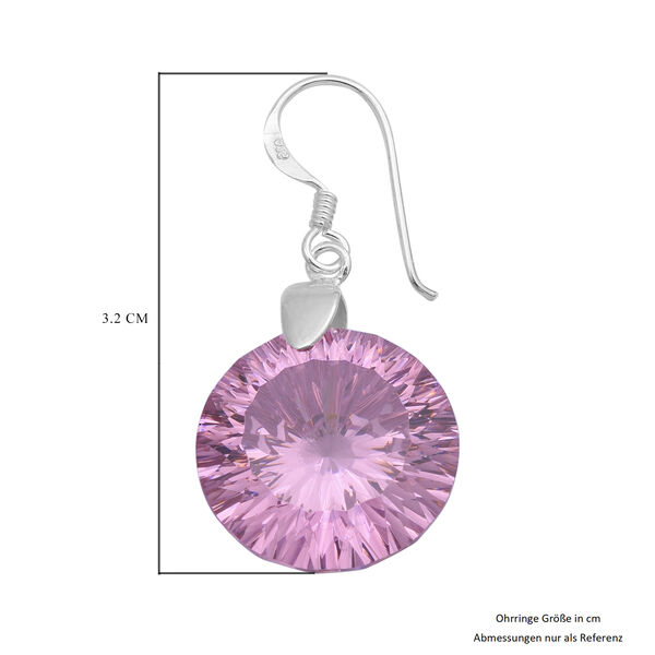 Simulierter Rosa Diamant Ohrhänger 925 Sterling Silber ca. 51.00 ct  image number 4