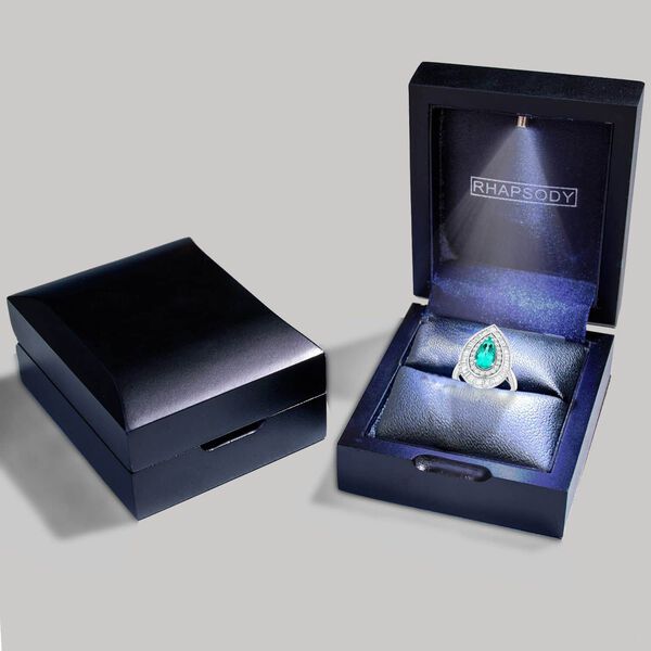 Chairman's Vault Collection - zertifiziert und geprüft RHAPSODY AAAA Paraiba Turmalin und VS-EF Diamant Ring in 950 Platin - 3,20 ct. image number 5