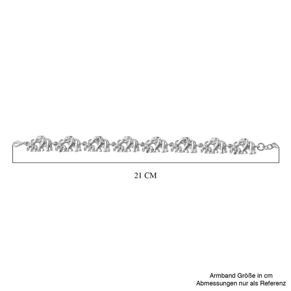 Elefant Armband in 925 Silber, 19cm image number 3