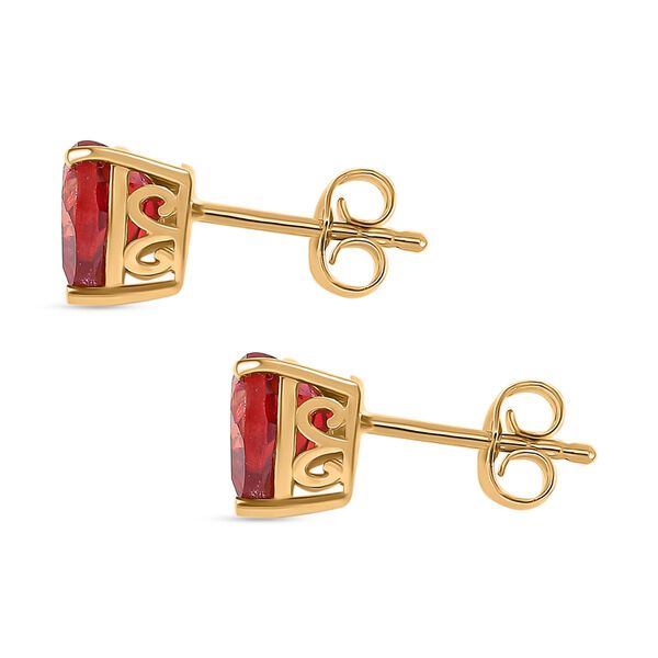 D'Joy Labor Padparadscha Saphir Ohrringe - 3,60 ct. image number 4