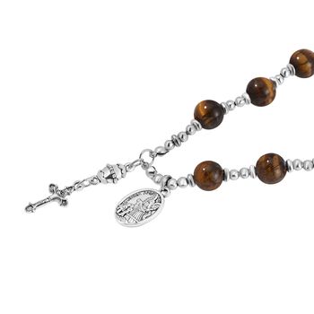 Tigerauge Halskette, 45+5 cm - 180 ct.