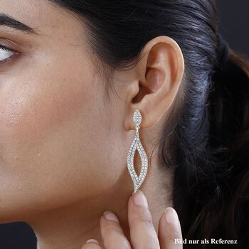 Wei&szlig;e Kristall-Ohrringe - 5 ct.