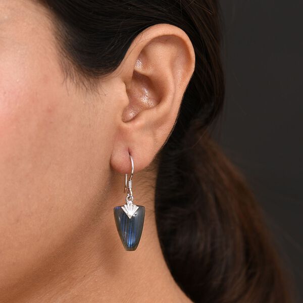 D'Joy AAA Labradorit Ohrringe 925 Silber rhodiniert ca. 26.40 ct image number 3