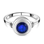 AA tansanischer, blauer Spinell-Ring, 925 Silber platiniert  ca. 1,66 ct image number 0