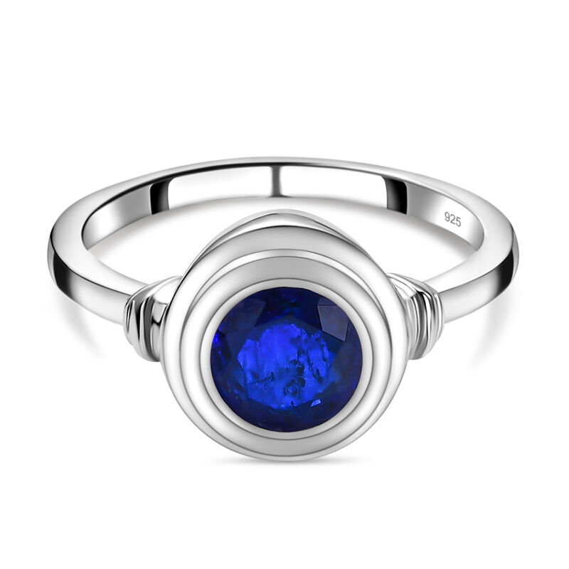 AA tansanischer, blauer Spinell-Ring, 925 Silber platiniert  ca. 1,66 ct image number 0