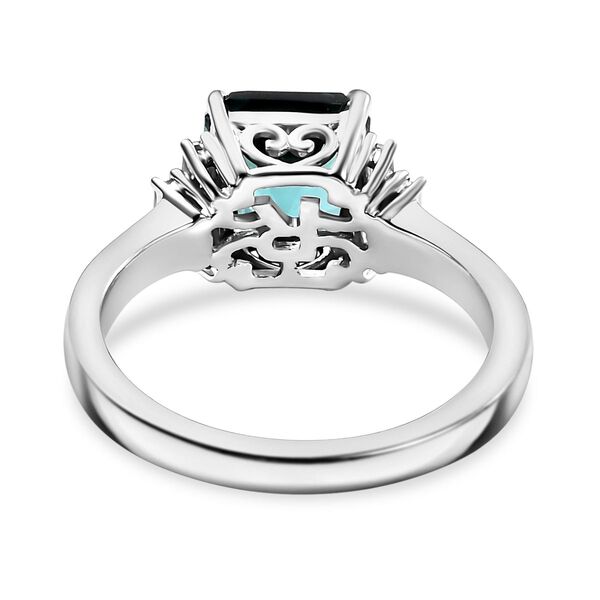 RHAPSODY AAAA Pirineu Lagunen Turmalin und VS Diamant Ring in 950 Platin - 2,72 ct. image number 6