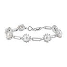 Süßwasser Perle (7.5-8 mm)Armband ca. 19 cm Messing