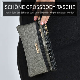 Stylische Sling Crossbody Tasche, Gold