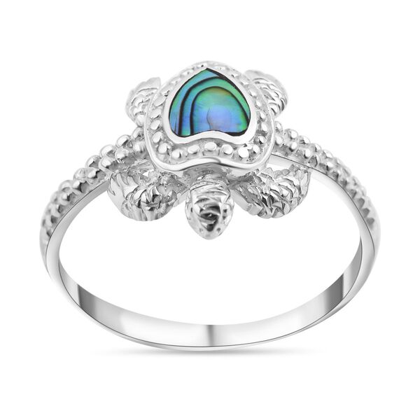Abalone Muschel Ringe 925 Silber (Größe 21.00) image number 0