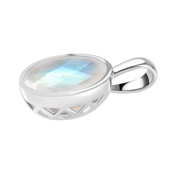 AA Regenbogen Mondstein Anh&auml;nger - 4,98 ct. image number 4