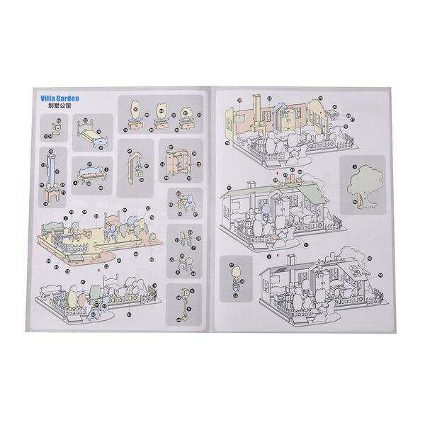 3D-Puzzle Villa Mansion, inkl. aller Werkzeuge, 18x26x41cm image number 11