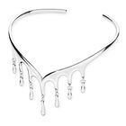 Lucy Q Drip Kollektion - Wasserfall Armreif, ca. 19 cm, 925 Silber rhodiniert, ca. 17,70g