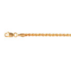 Italienische Kordelkette, ca. 50 cm, 585 Gelbgold, ca. 2,92g