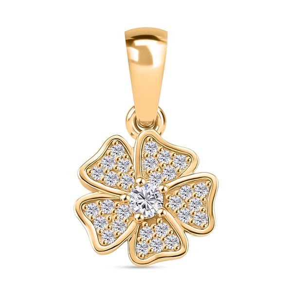 Moissanit Schmuckset, 925 Silber vergoldet - 0,58 ct. image number 4