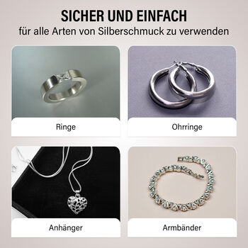 20 St&uuml;ck Anti-Anlauf-Silberpoliert&uuml;cher, 6,8x10,8 cm, Grau