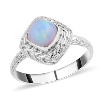 Royal Bali - Nat&uuml;rlicher, &auml;thiopischer Welo Opal Ring, 925 Silber (Gr&ouml;&szlig;e 16.00) ca. 1.07 ct