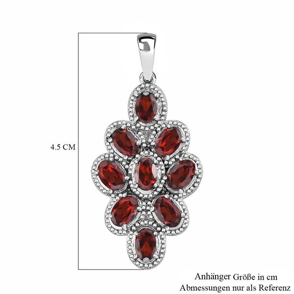 Roter Granat Anh&auml;nger  Edelstahl ca. 4.67 ct image number 6
