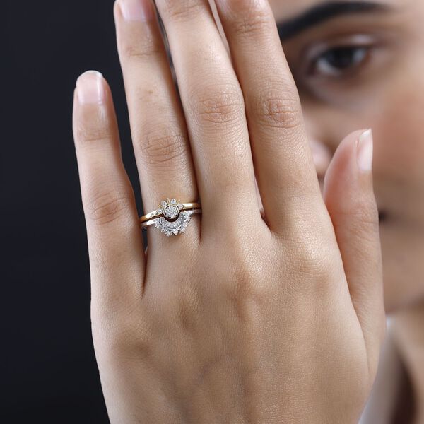 Funkelndes Sonnen- und Mond-Ring-Set image number 7