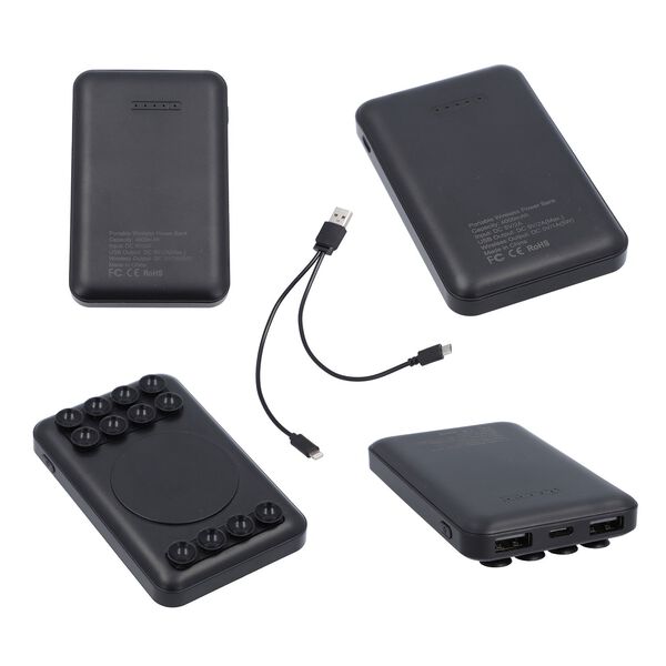 2er Set - Crossbody Tasche und Powerbank mit 4000mAh, Blau image number 6