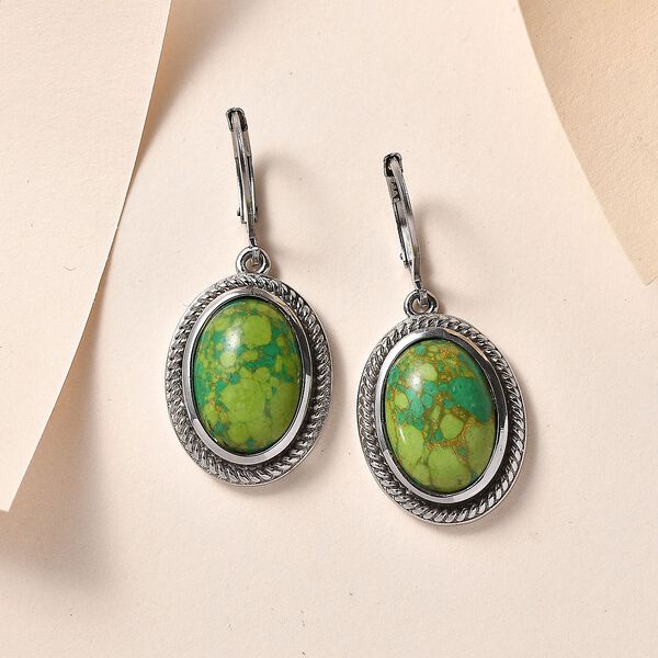 Grüne Türkis-Ohrringe image number 2