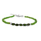 D'joy Natürlicher Chromdiopsid Armband 18 cm 925 Silber rhodiniert (10-15 Werktage Lieferzeit) ca. 6.00 ct