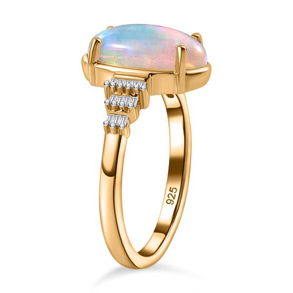 AA Natürlicher, äthiopischer Welo Opal und Diamant Ring - 2,42 ct. image number 6
