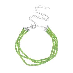 AA Natürliches Peridot 15+10 cm Armband - 24 ct.