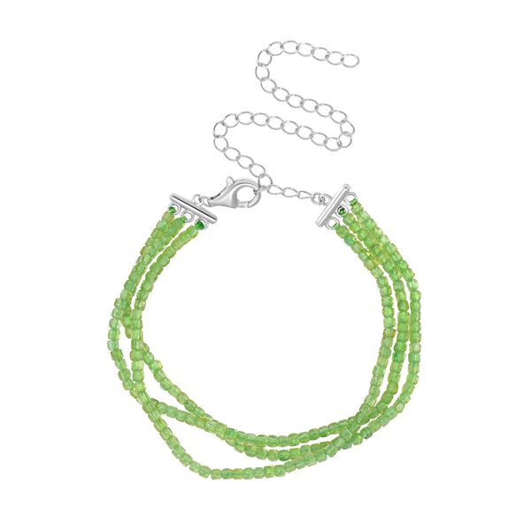 AA Nat&uuml;rliches Peridot 15+10 cm Armband - 24 ct.