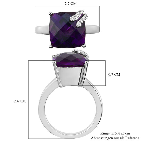 Lusaka Amethyst und Zirkon-Ring - 5,83 ct. image number 7