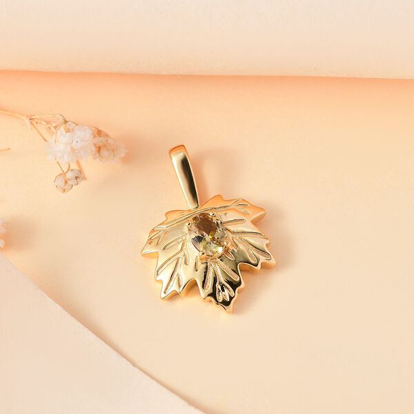 AA nat&uuml;rlicher goldener Tansanit Anh&auml;nger, ca. 0,35 ct. image number 2