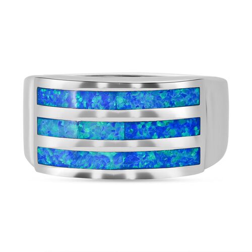 Simulierter blauer Opal-Ring image number 0