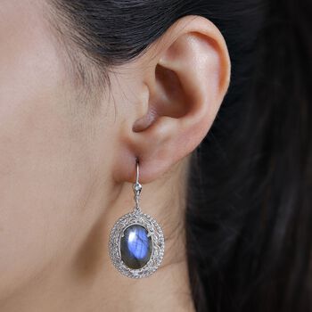 Labradorit Ohrringe - 12,71 ct.