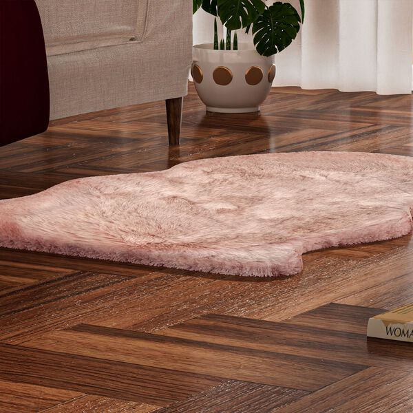 Luxury Edition: Wolkenweicher Kunstfell-Teppich, Altrosa image number 2